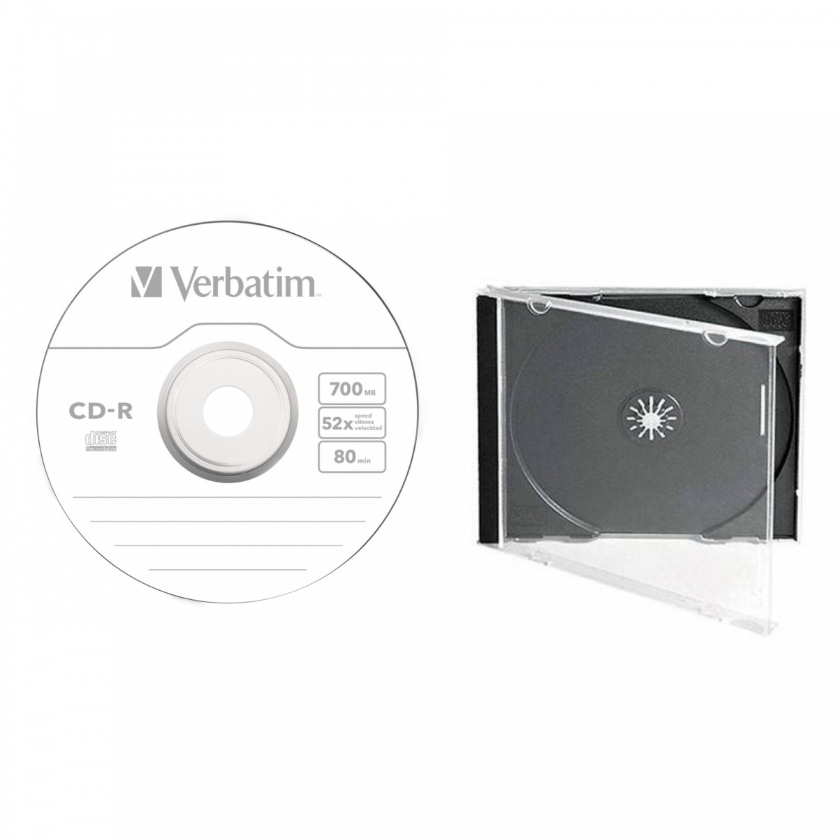 CD-R disc Verbatim 700MB/80minute 52x EXTRA PROTECTION cu carcasa